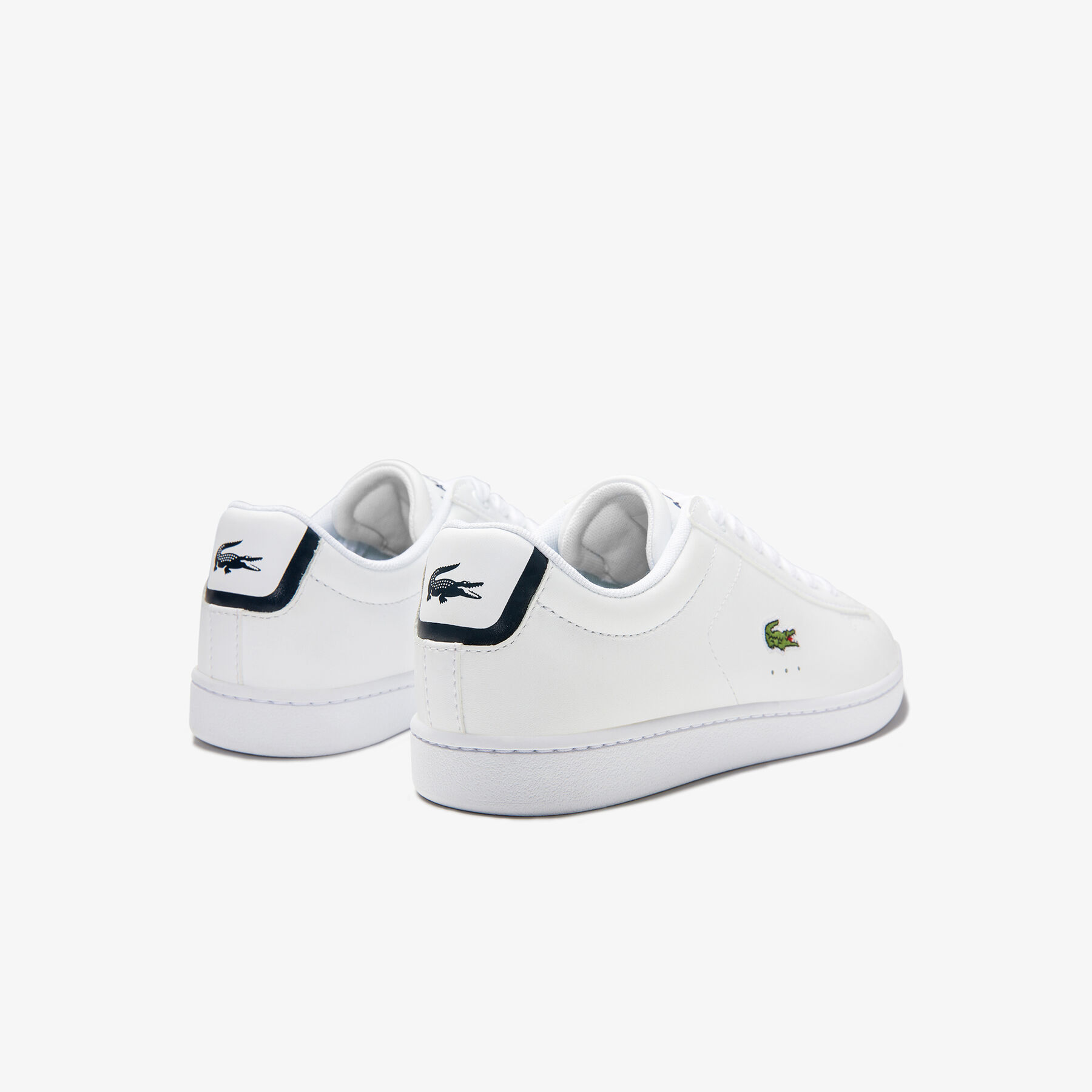 lacoste women s carnaby evo mesh lined leather trainers