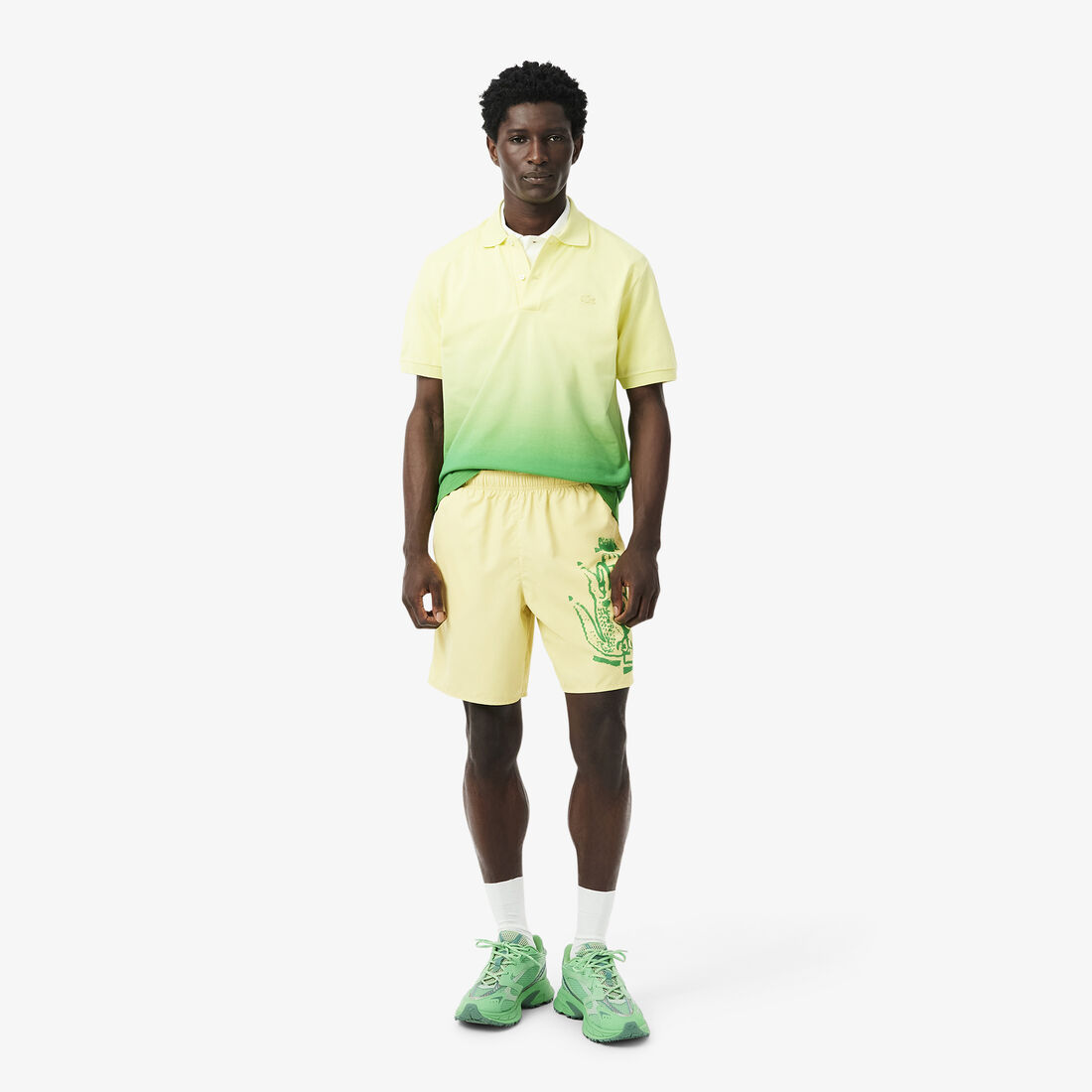 Long Branded Swim Trunks - MH9135-00-GZI