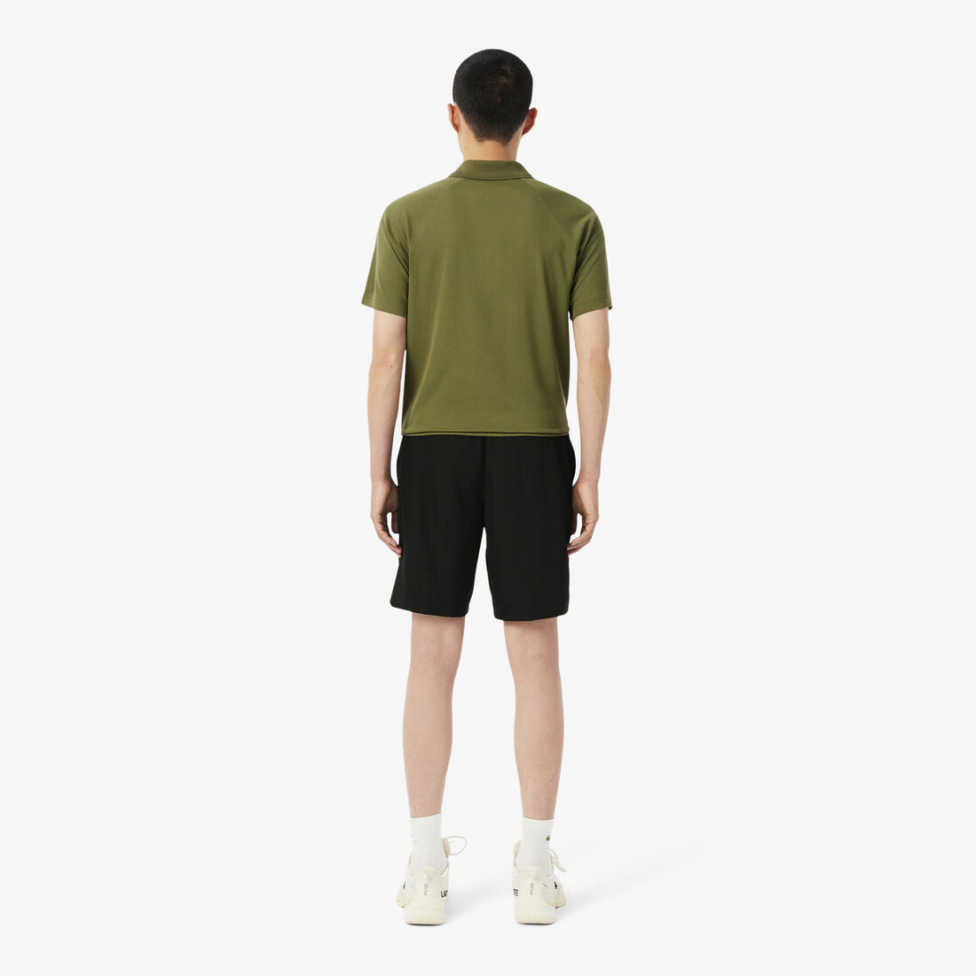 Men's Lacoste SPORT tennis shorts in solid diamond weave taffeta Men's Lacoste SPORT tennis shorts in solid diamond weave taffeta - GH353T-00-031