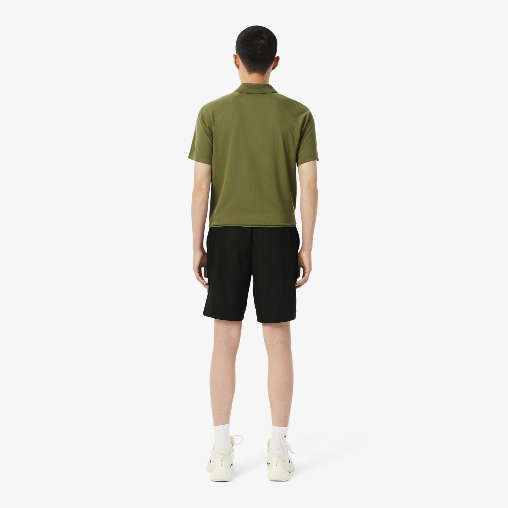Men's Lacoste SPORT tennis shorts in solid diamond weave taffeta Men's Lacoste SPORT tennis shorts in solid diamond weave taffeta - GH353T-00-031