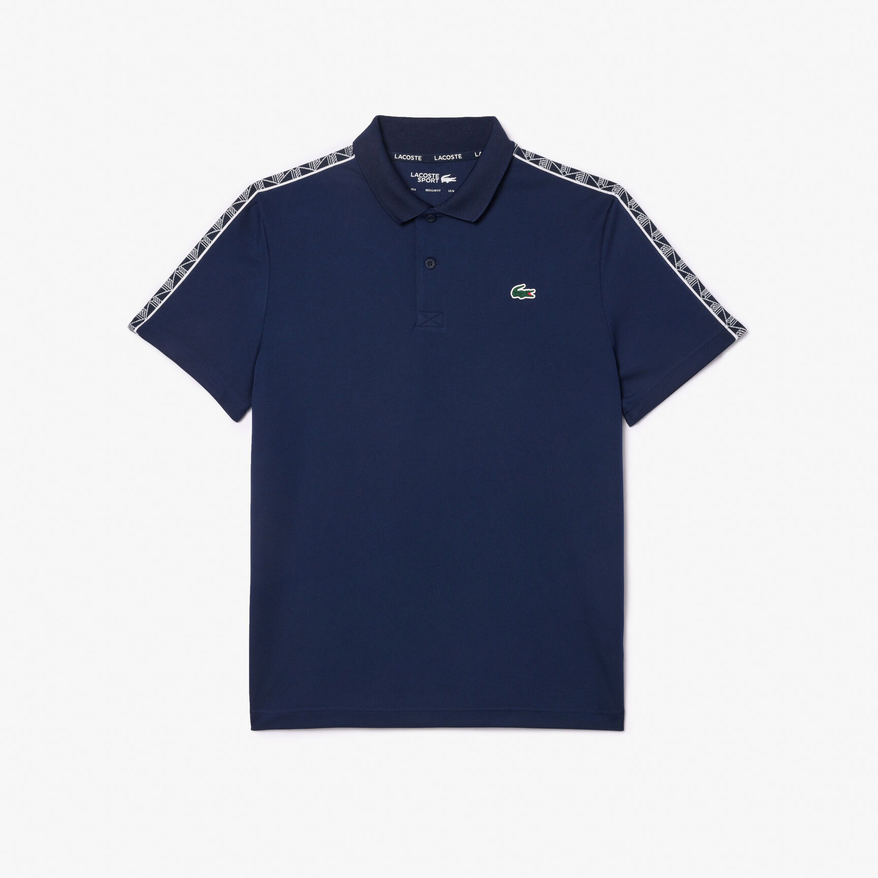 قميص بولو للتنس مخطط بشعار الماركة فائق الجفاف Ultra-Dry Monogram Stripe Tennis Polo Shirt - DH2557-00-166