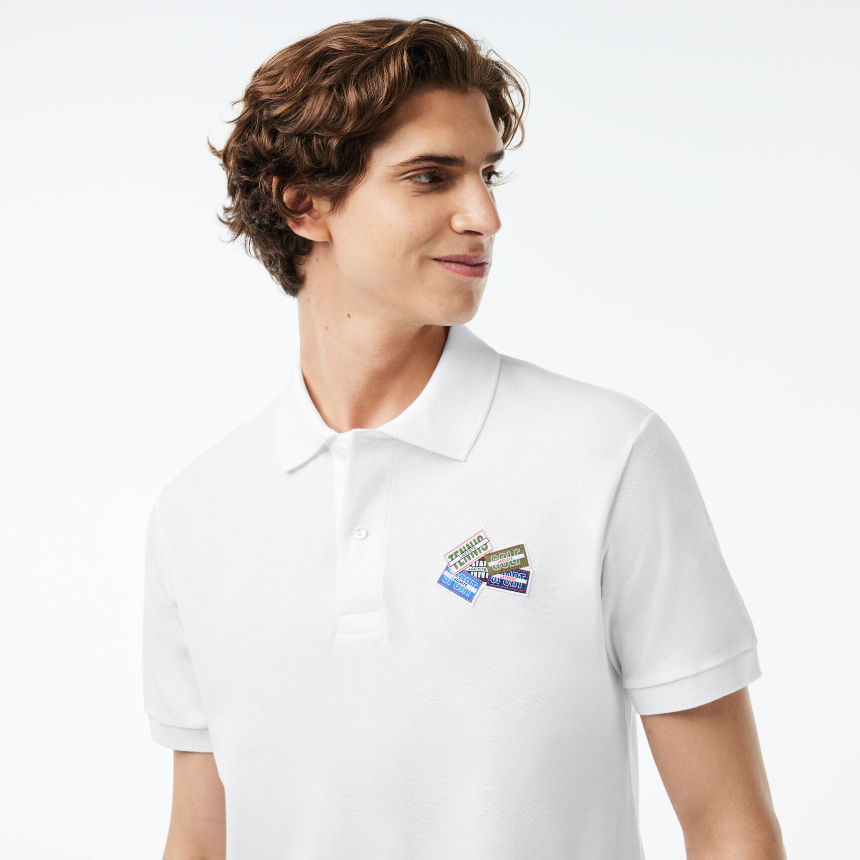 Cotton Pique L.12.12 Badge Detail Polo Shirt Cotton Pique L.12.12 Badge Detail Polo Shirt - PH2052-00-001