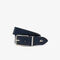 Men's Lacoste Engraved Buckle Grained Leather Belt men s lacoste engraved buckle grained leather belt