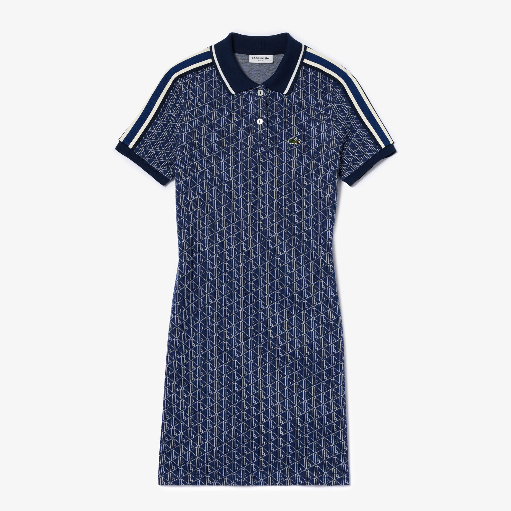 Slim Fit Lacoste Monogram Jacquard Dress Slim Fit Lacoste Monogram Jacquard Dress - EF1676-00-QIE