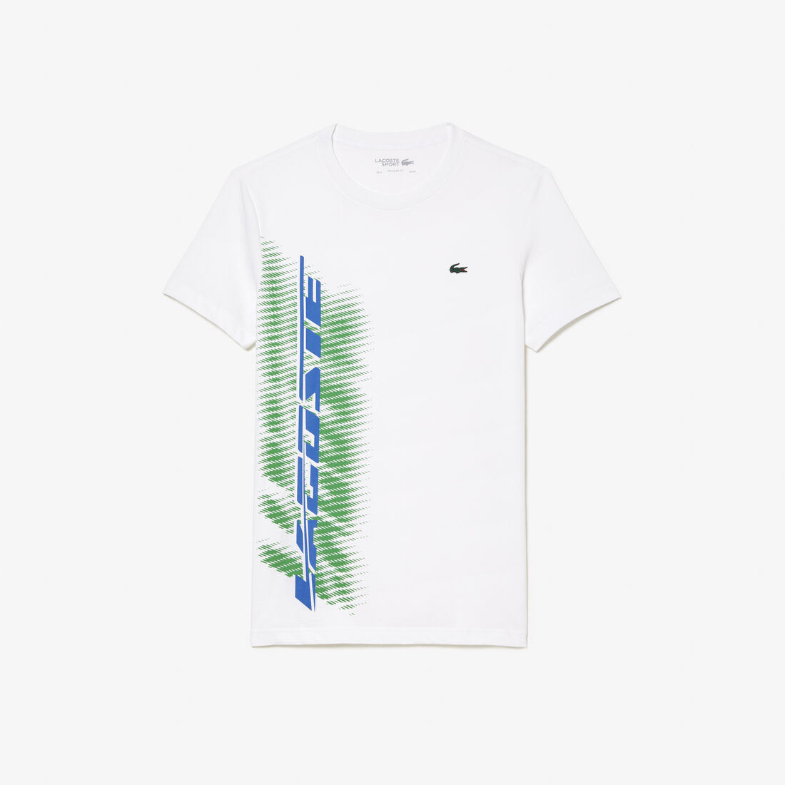 Men's Lacoste Sport Regular Fit T-shirt with Contrast Branding Men's Lacoste Sport Regular Fit T-shirt with Contrast Branding
