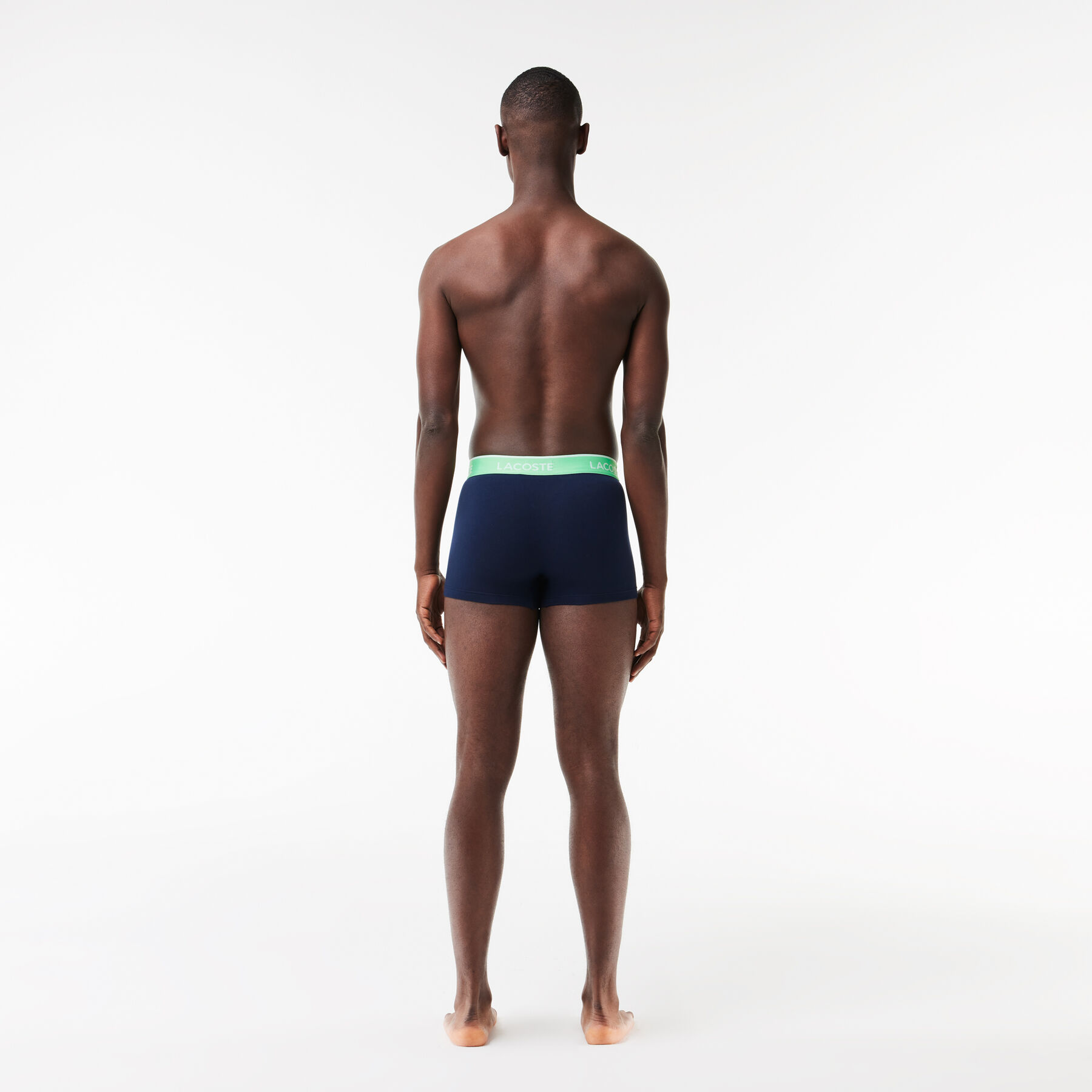 Pack Of 3 Navy Casual Trunks With Contrasting Waistband - 5H3401-00-ILV