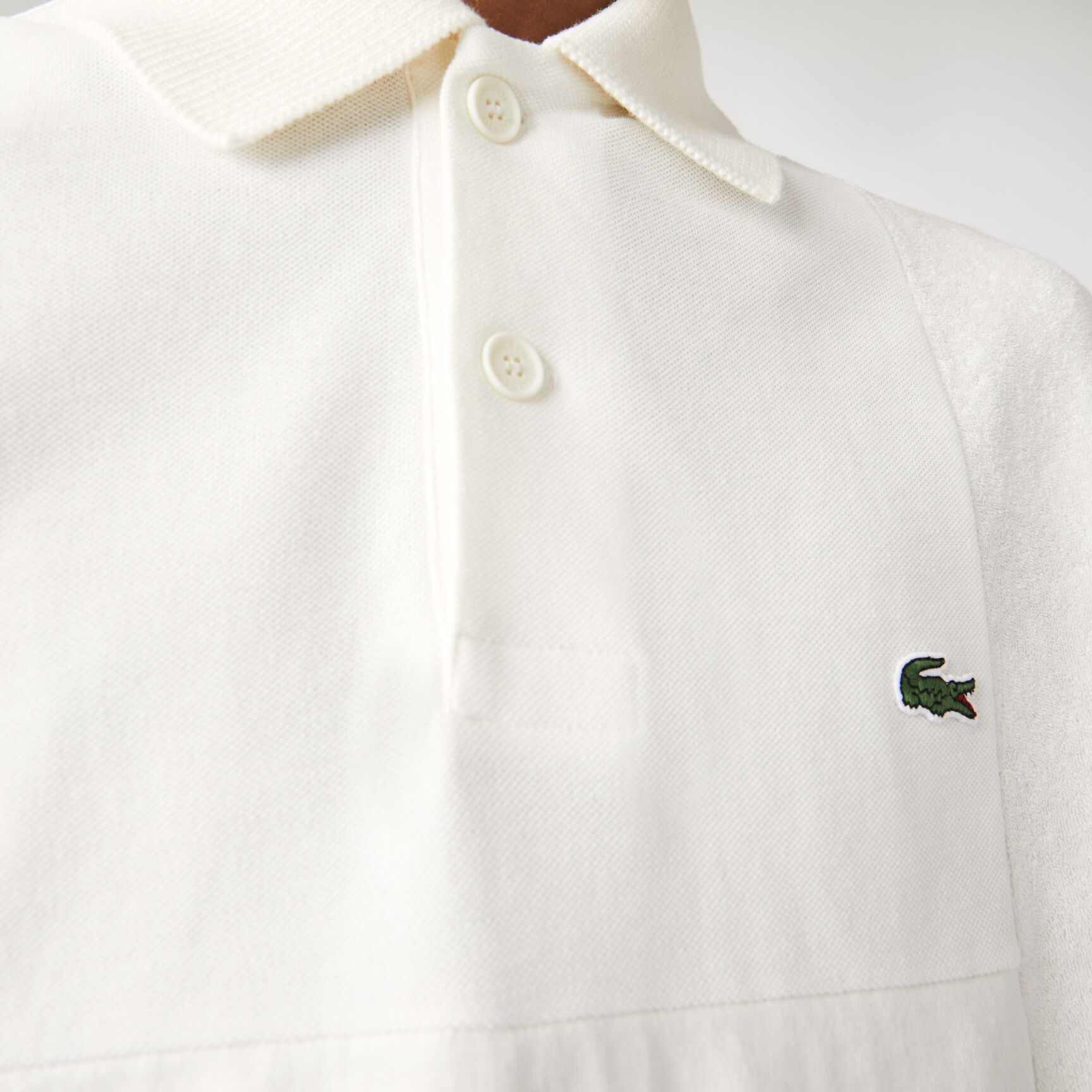 Men’s Lacoste L!VE Heritage Relaxed Fit Piqué And Bouclé Polo Shirt Men’s Lacoste L!VE Heritage Relaxed Fit Piqué And Bouclé Polo Shirt
