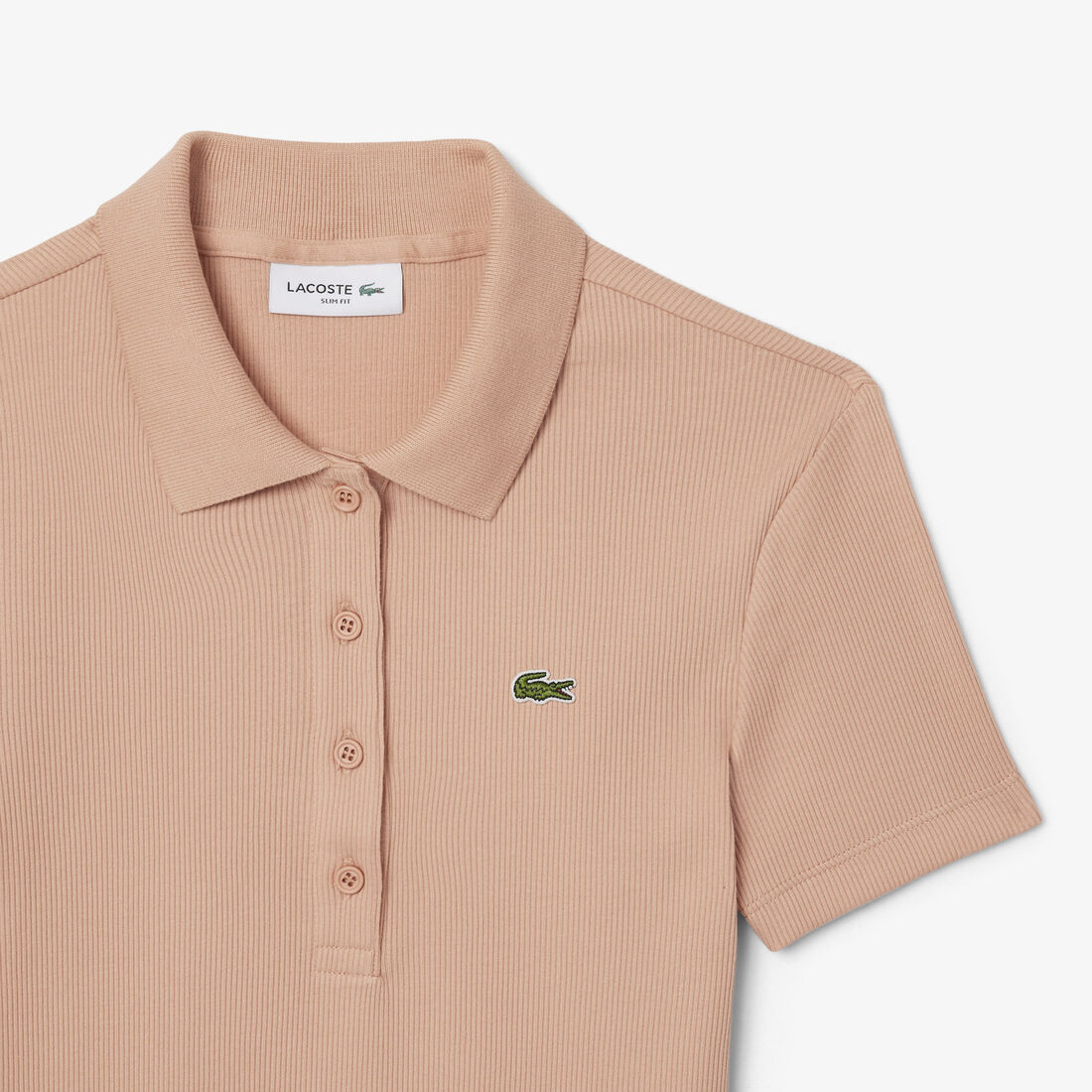 lacoste slim fit l 12 d ribbed cotton polo shirt