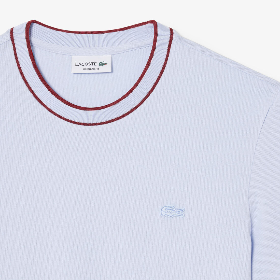 تي شيرت بياقة مخططة من بيكيه Stretch Pique Stripe Collar T-shirt - TH8174-00-J2G