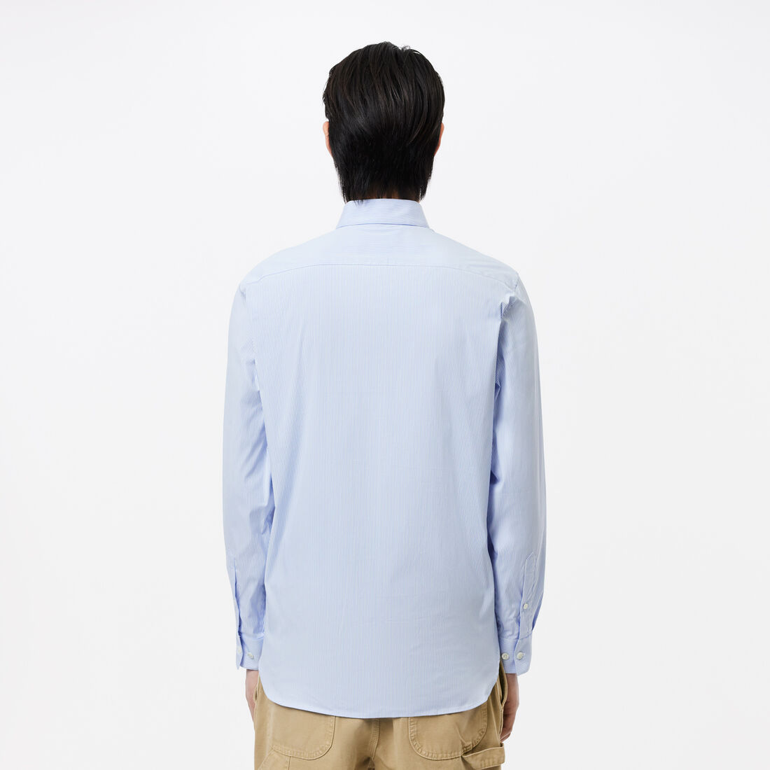 Slim Fit Striped Stretch Poplin Shirt Men's Lacoste Slim Fit Striped Stretch Poplin Shirt - CH0198-00-F6Z