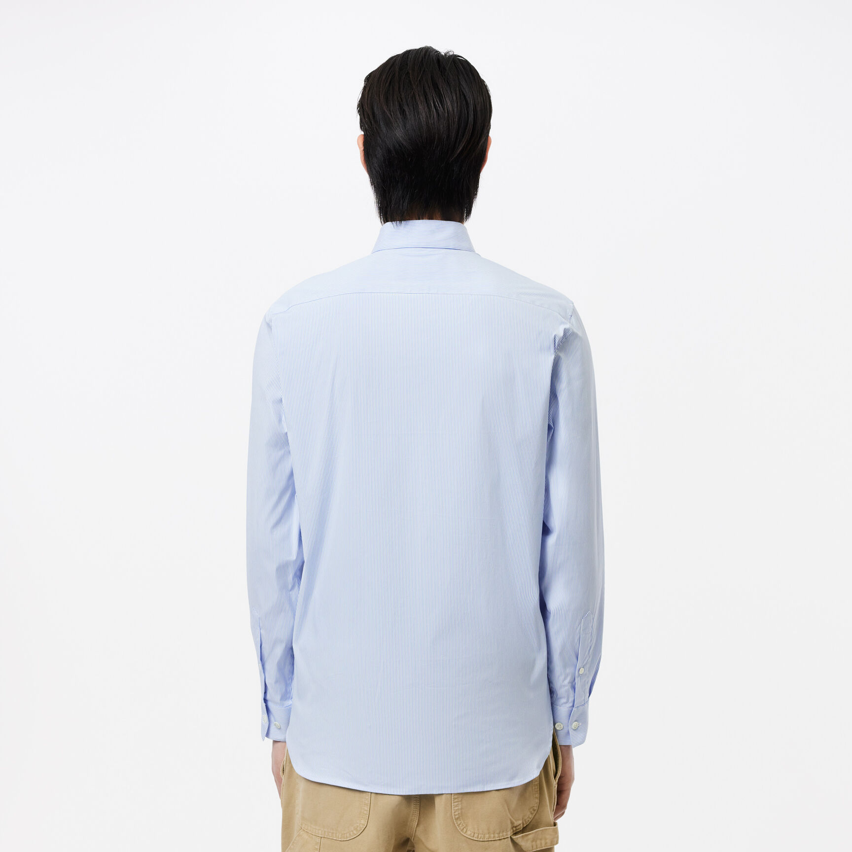 Slim Fit Striped Stretch Poplin Shirt Men's Lacoste Slim Fit Striped Stretch Poplin Shirt - CH0198-00-F6Z