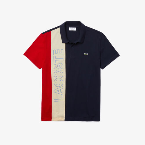 Men’s Lacoste Regular Fit Colourblock Ultra-lightweight Knit Polo Shirt