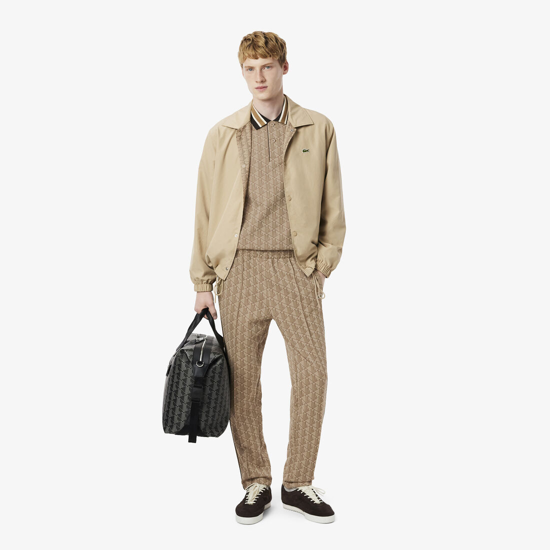 Classic Fit Monogram Jacquard Polo Shirt Classic Fit Monogram Jacquard Polo Shirt - DH1417-00-6IR