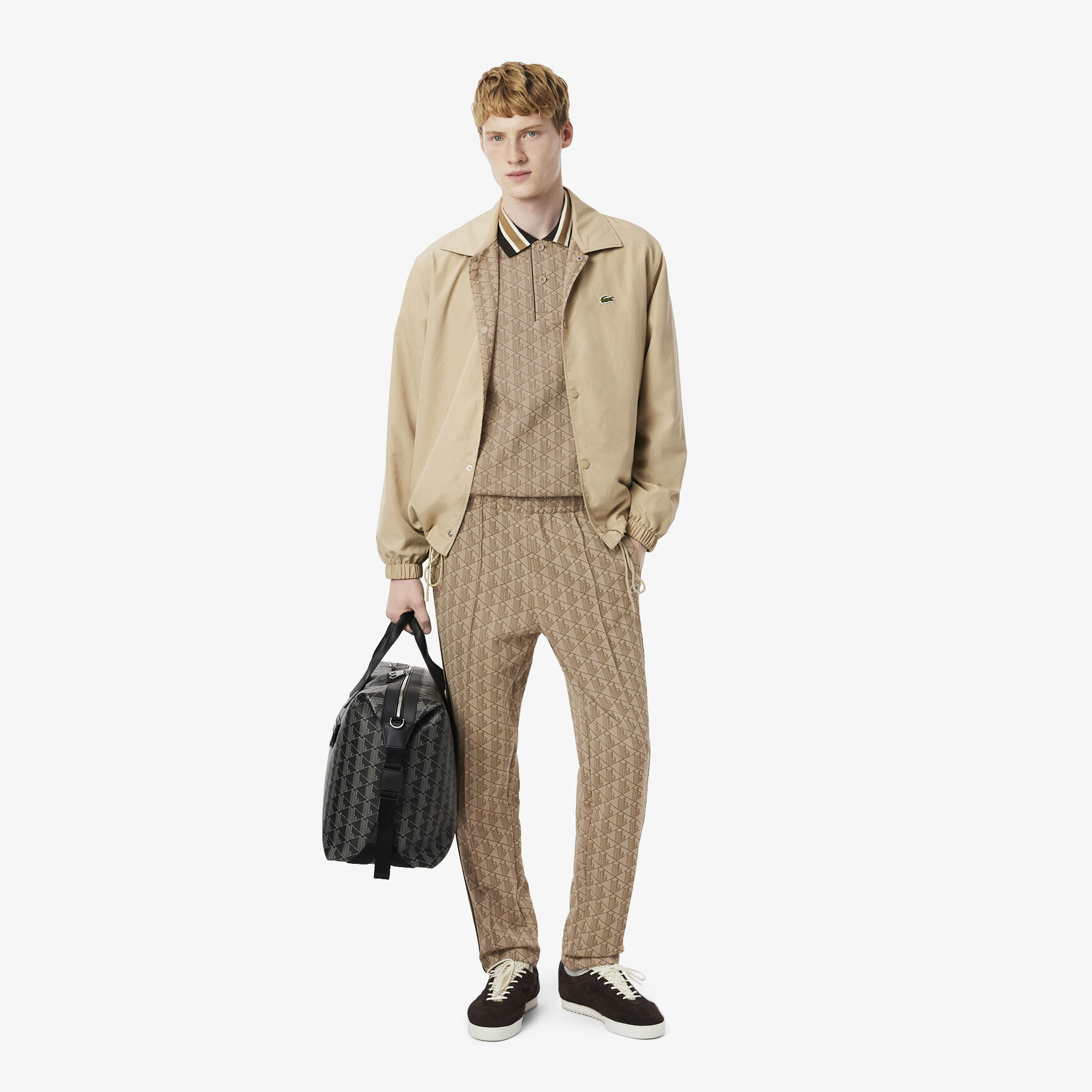 Classic Fit Monogram Jacquard Polo Shirt Classic Fit Monogram Jacquard Polo Shirt - DH1417-00-6IR