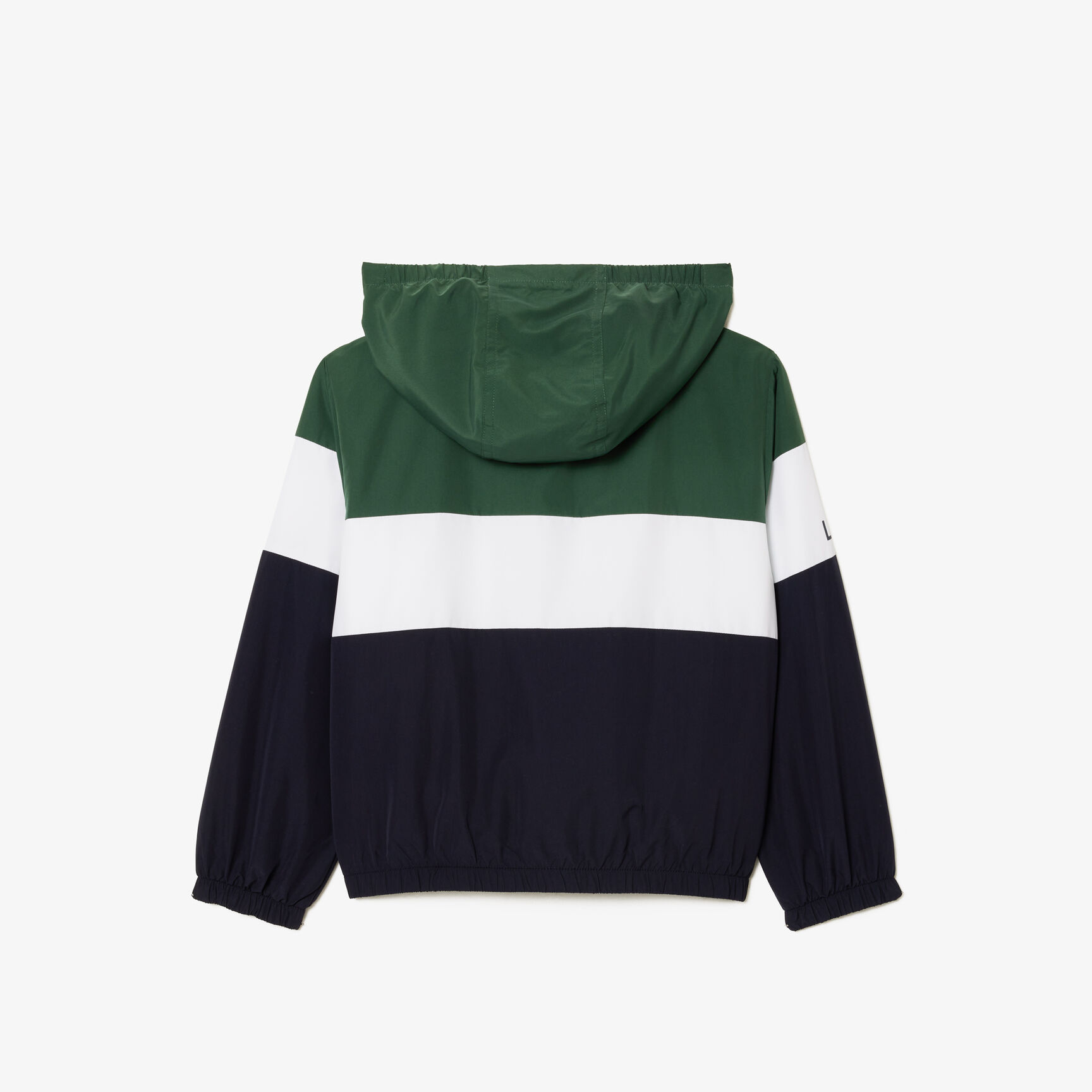 Kids' Lacoste Recycled Polyester Zipped Hooded Jacket Kids' Lacoste Recycled Polyester Zipped Hooded Jacket - BJ5285-00-KID