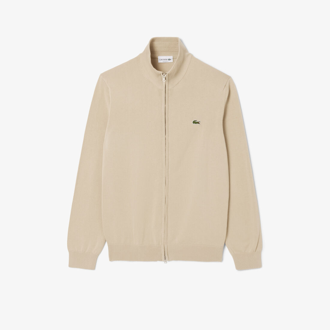 Zipped High Neck Cotton Sweater Zipped High Neck Cotton Sweater - AH1957-00-02S