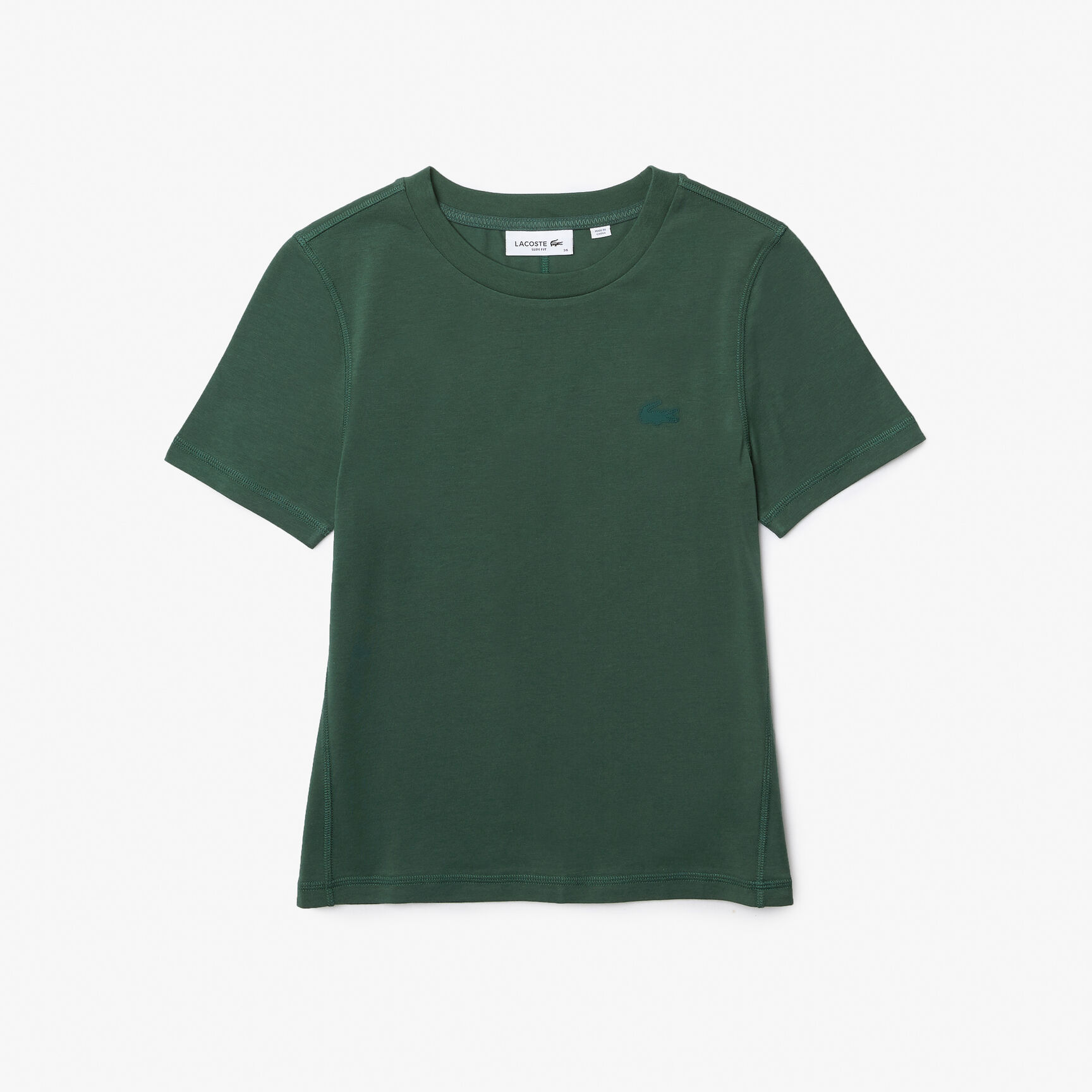 تيشيرت من مزيج قطن بفتحة رقبة مستديرة للنساء تيشيرت من مزيج قطن بفتحة رقبة مستديرة للنساء