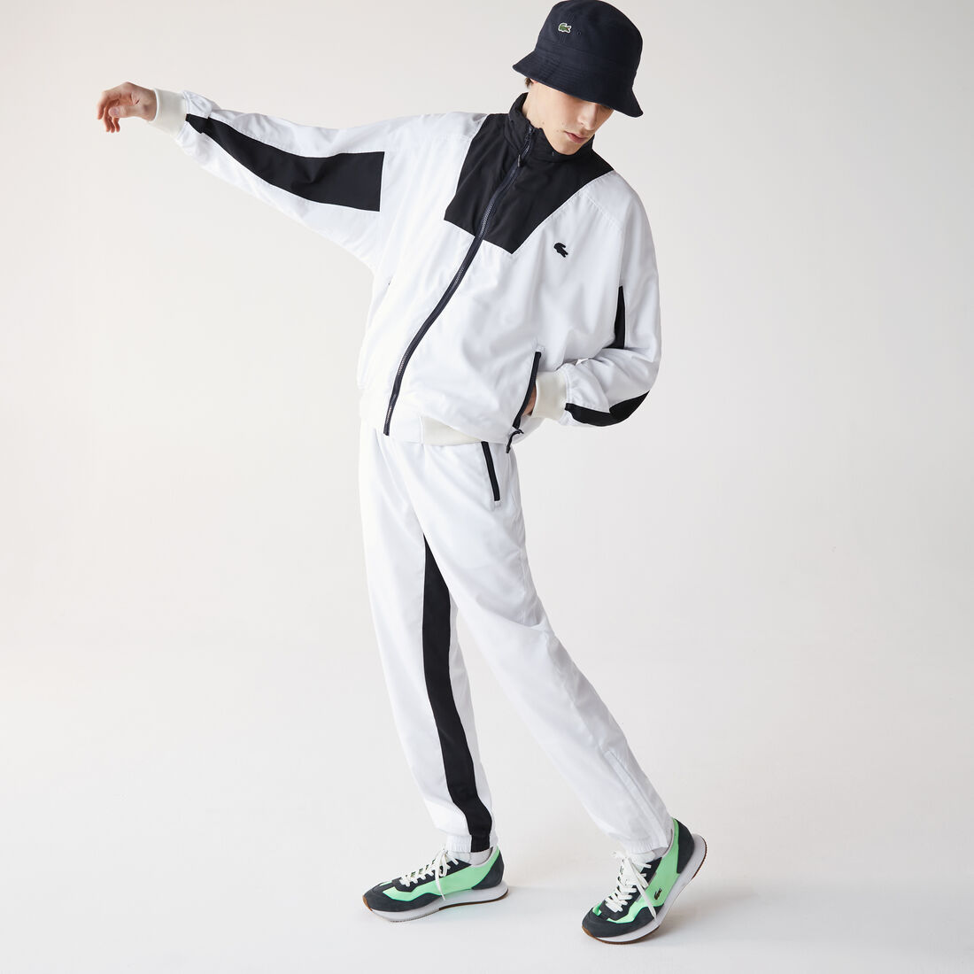 Men’s Lightweight Retro Style Colourblock Tracksuit Pants