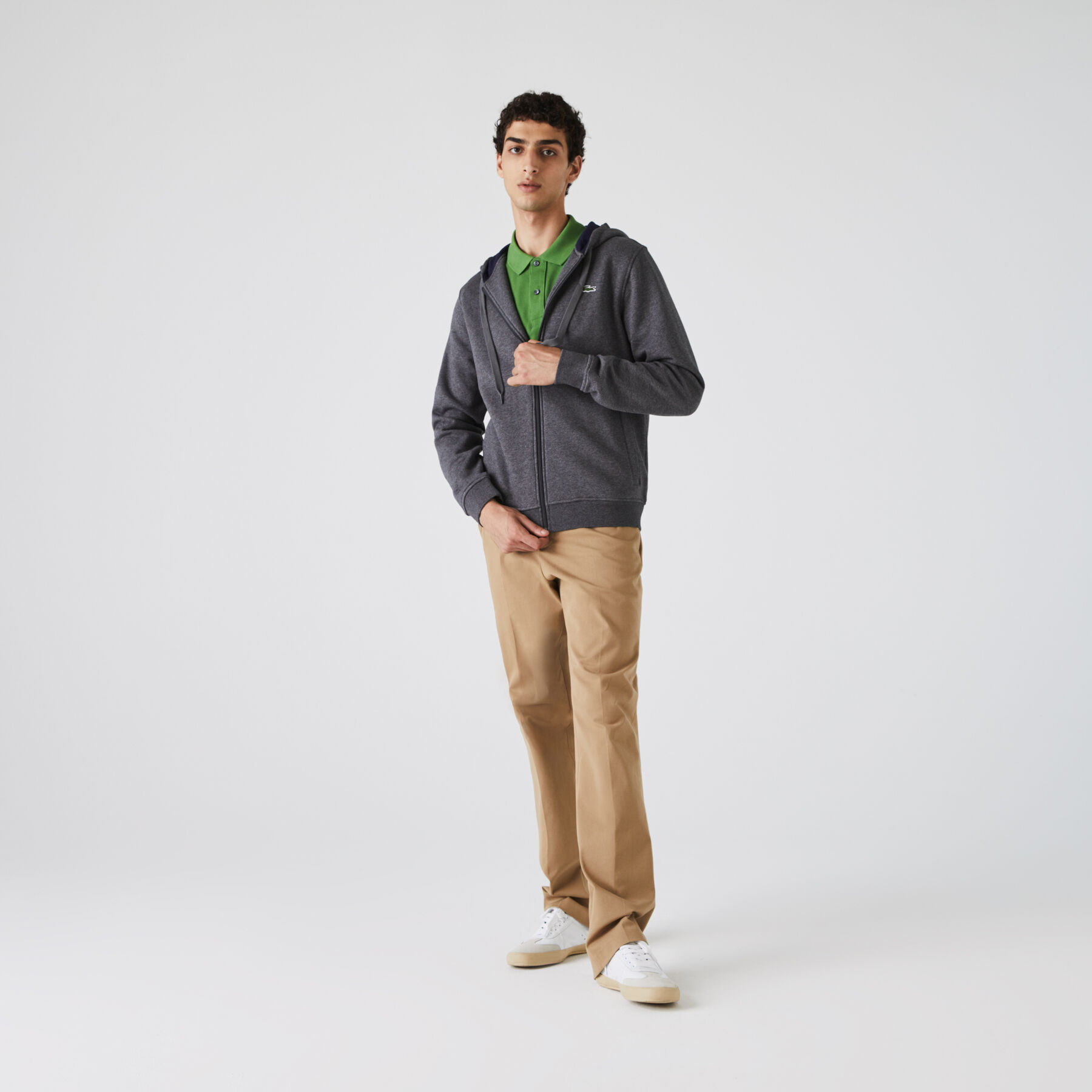 Men's Lacoste SPORT Tennis hooded zippered sweatshirt in fleece men s lacoste sport tennis hooded zippered sweatshirt in fleece