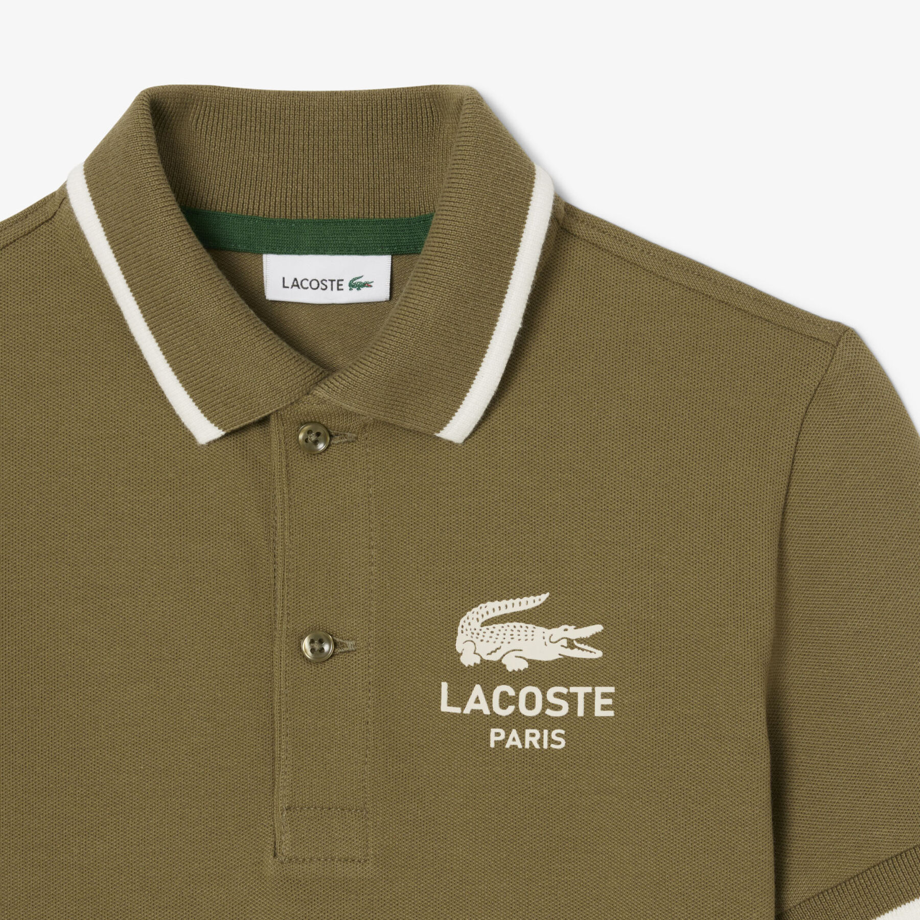 Stripe Collar Petit Pique Polo Shirt lacoste stripe collar petit pique polo shirt