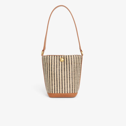 Small Summer Pack Raffia Bucket Bag