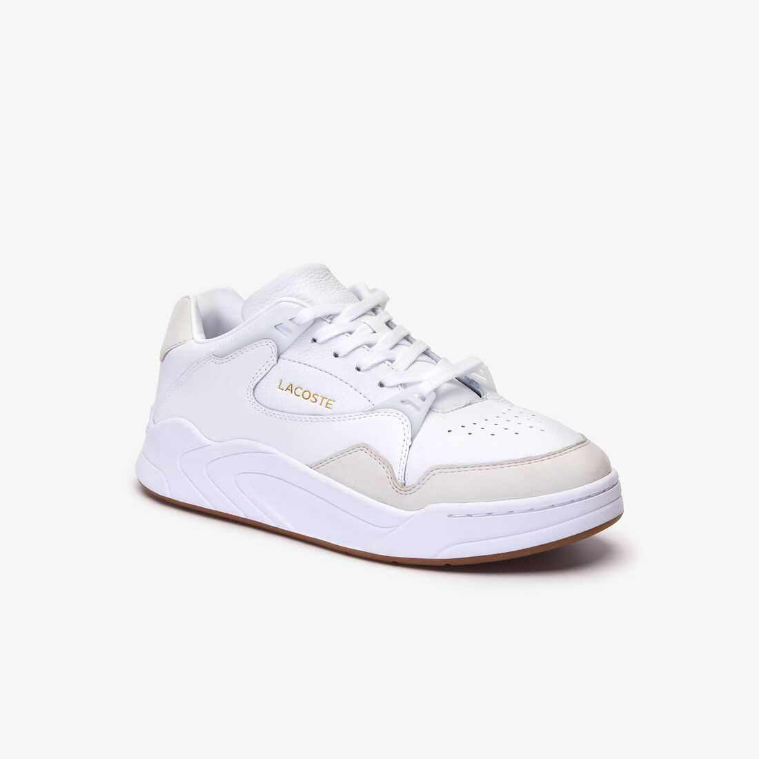 Men's Court Slam Perforated Leather Trainers