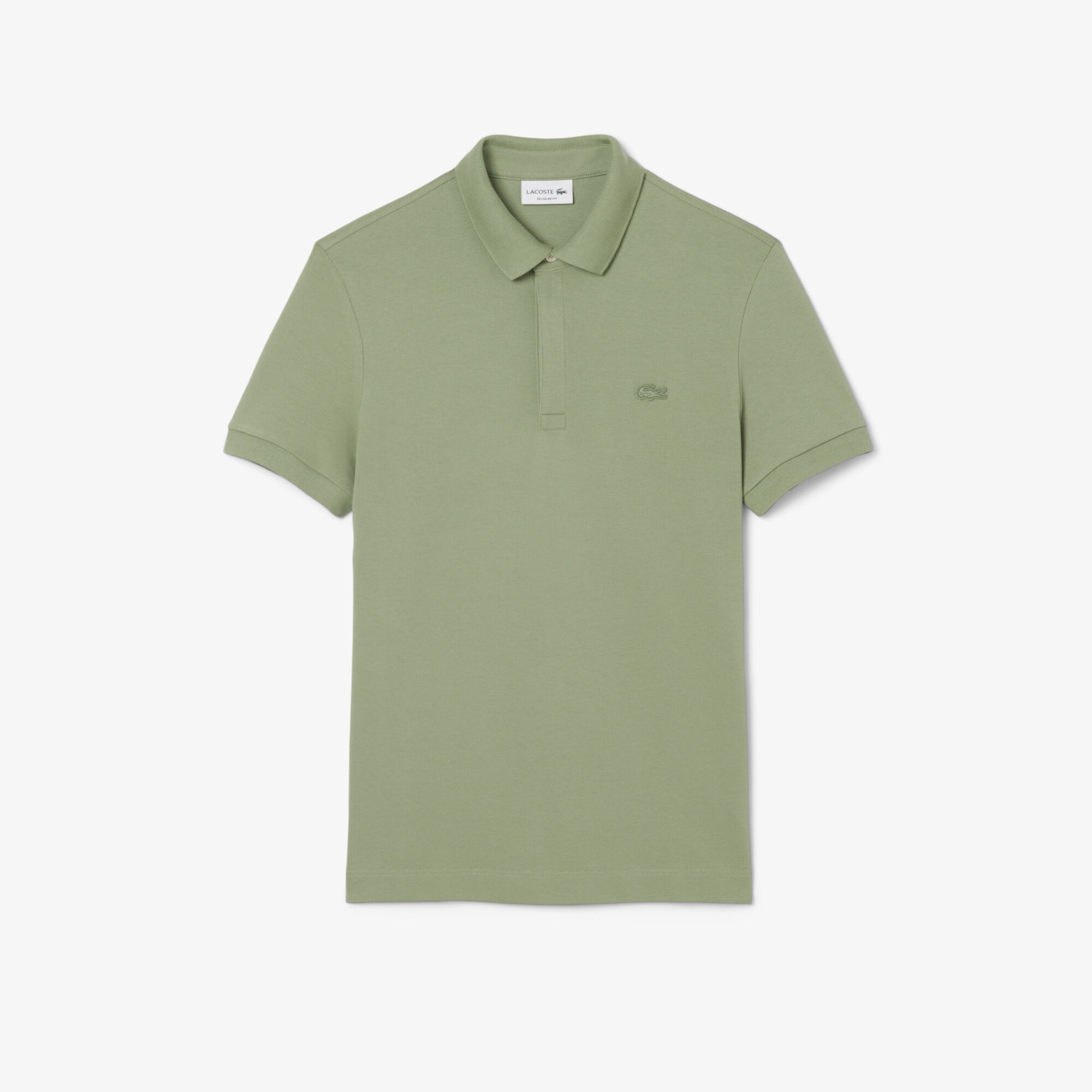 Regular Fit Paris Stretch Pique Polo Shirt, Green | LACOSTE UAE