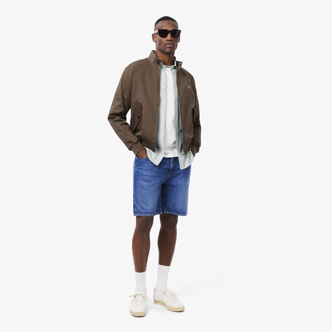 سترة هارينغتون من قماش التويل المقاوم للماء Water-Repellent Twill Harrington Jacket - BH7186-00-ZBC