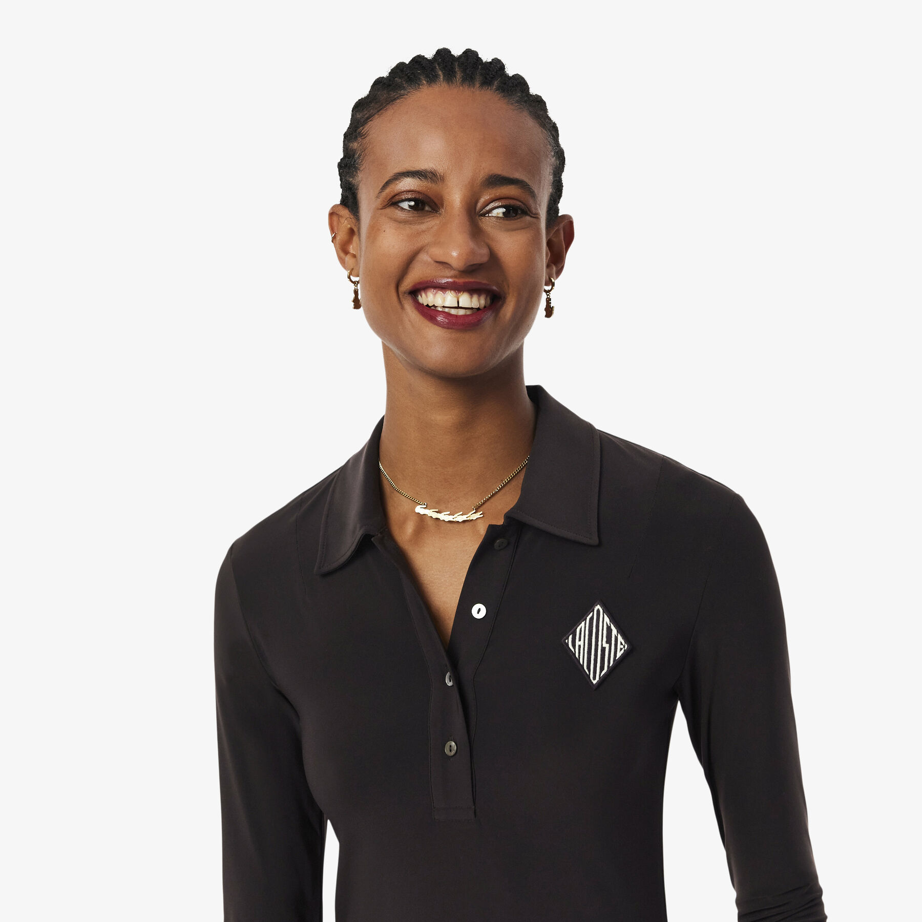Embroidered Badge Slim Fit Polo Dress - EF9784-00-3LA