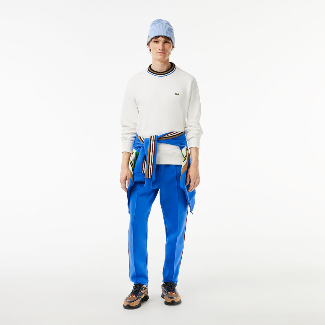 بنطال رياضي بطبعة مميزة لكلمة Lacoste Paris French Made Track Pants - XH1138-00-SIY