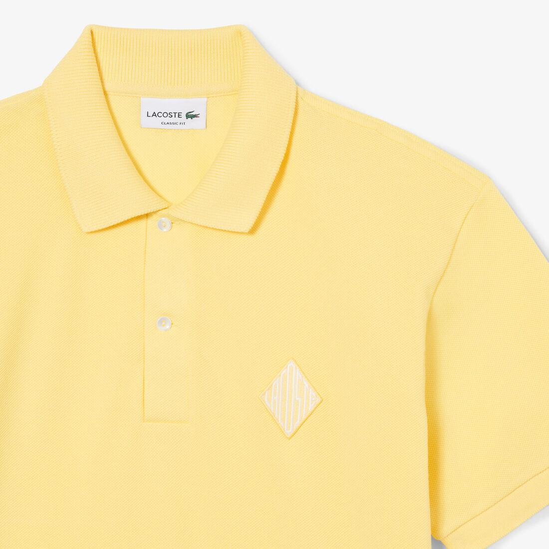 Classic Fit Badge Accent Pique Polo Shirt Classic Fit Badge Accent Pique Polo Shirt - PH0034-00-107