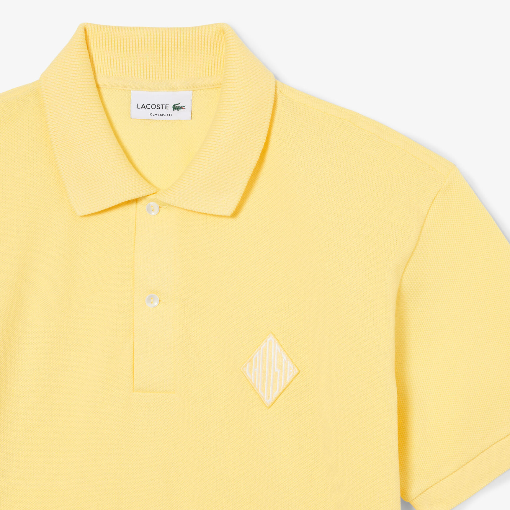 Classic Fit Badge Accent Pique Polo Shirt Classic Fit Badge Accent Pique Polo Shirt - PH0034-00-107