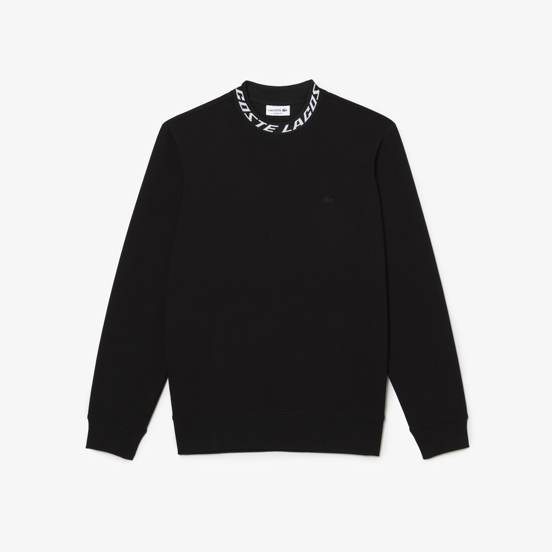 سويت شيرت للجولف من قماش معاد تدويره وبقصّة مريحة للارتداء Men's Lacoste Double Sided Logo Collar Sweatshirt - SH5690-00-031