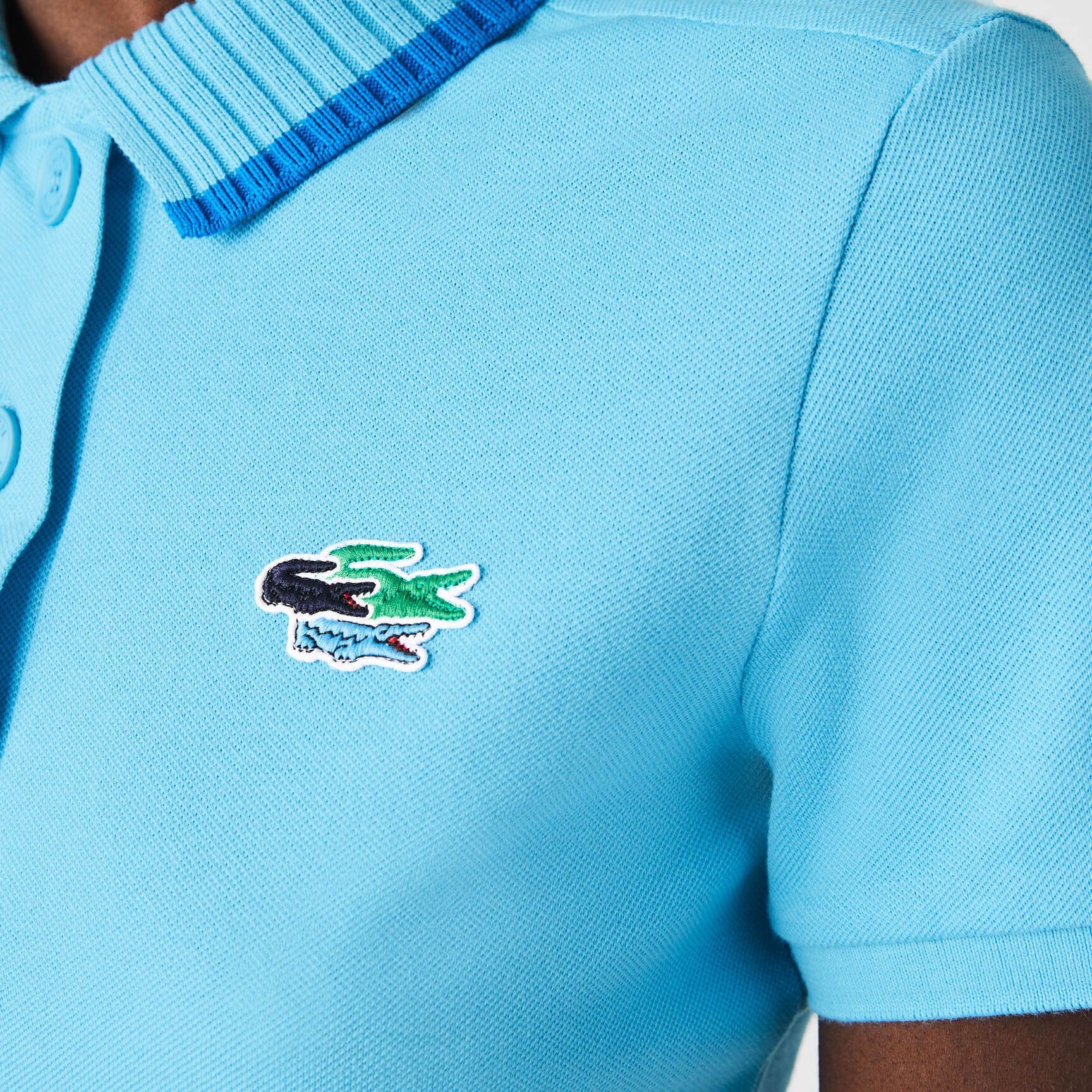 Women’s Lacoste Slim Fit Crocodiles Organic Cotton Piqué Polo Women’s Lacoste Slim Fit Crocodiles Organic Cotton Piqué Polo