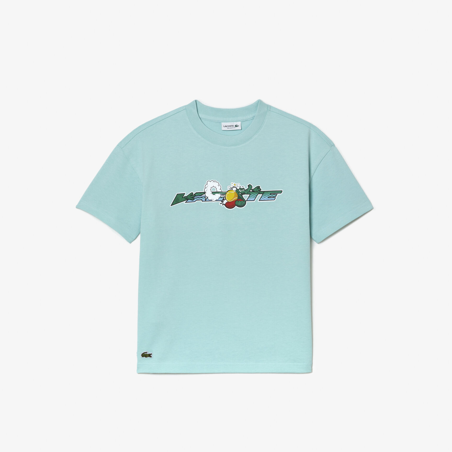 تيشيرت بشعار الماركة قطن جيرسيه عضوي للأطفال