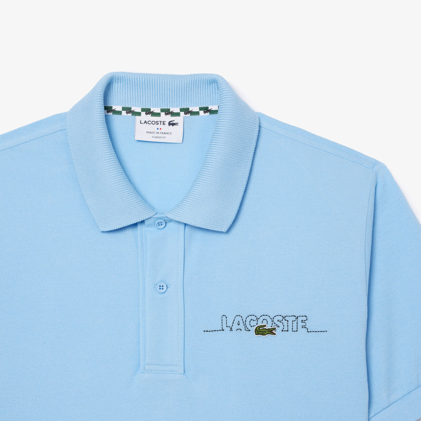 Original L.12.12 Lacoste wording French Made Polo Shirt Shirt Original L.12.12 Lacoste wording French Made Polo Shirt Shirt - PH6006-00-HBP