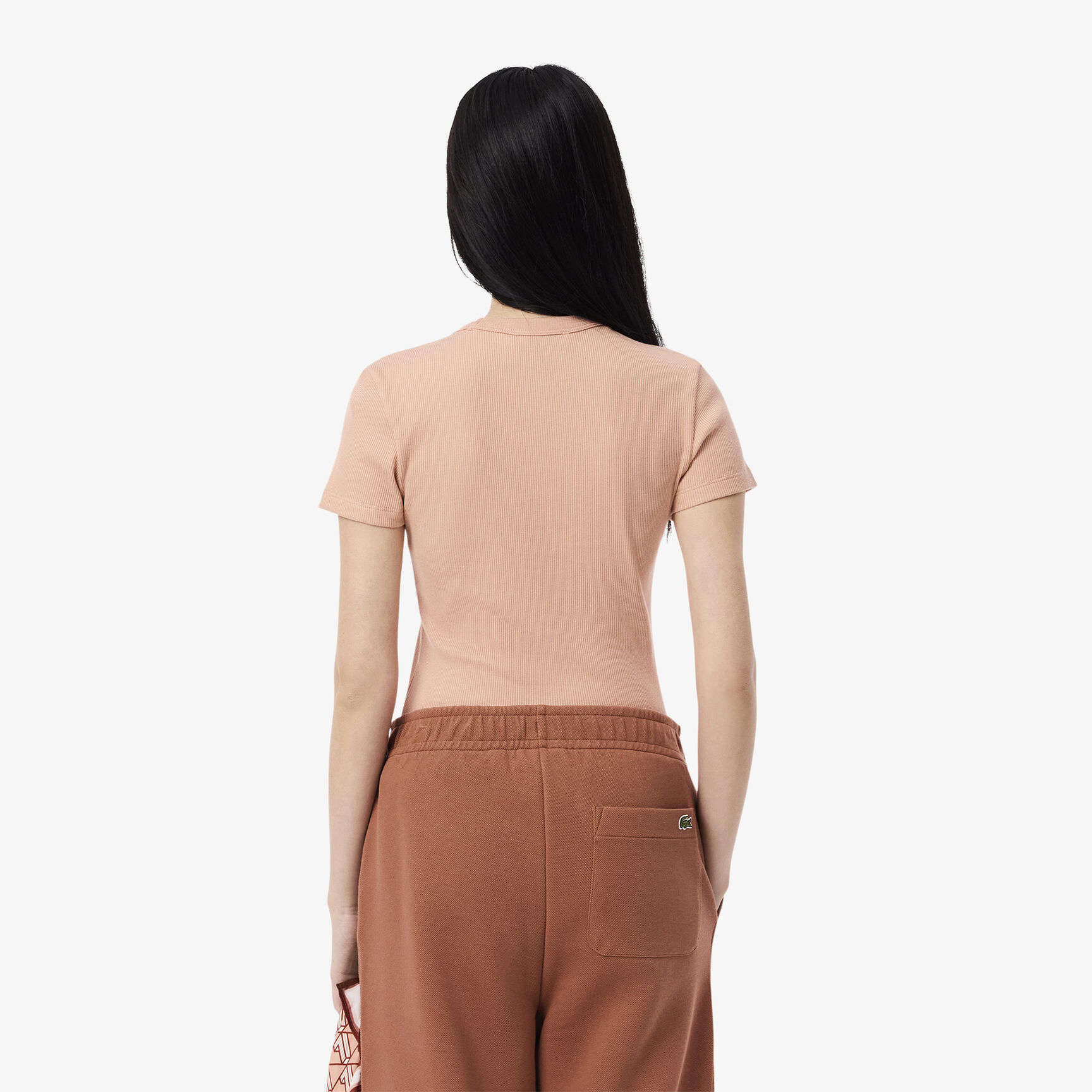 Slim Fit Ribbed Cotton T-shirt - TF5538-00-ZIH