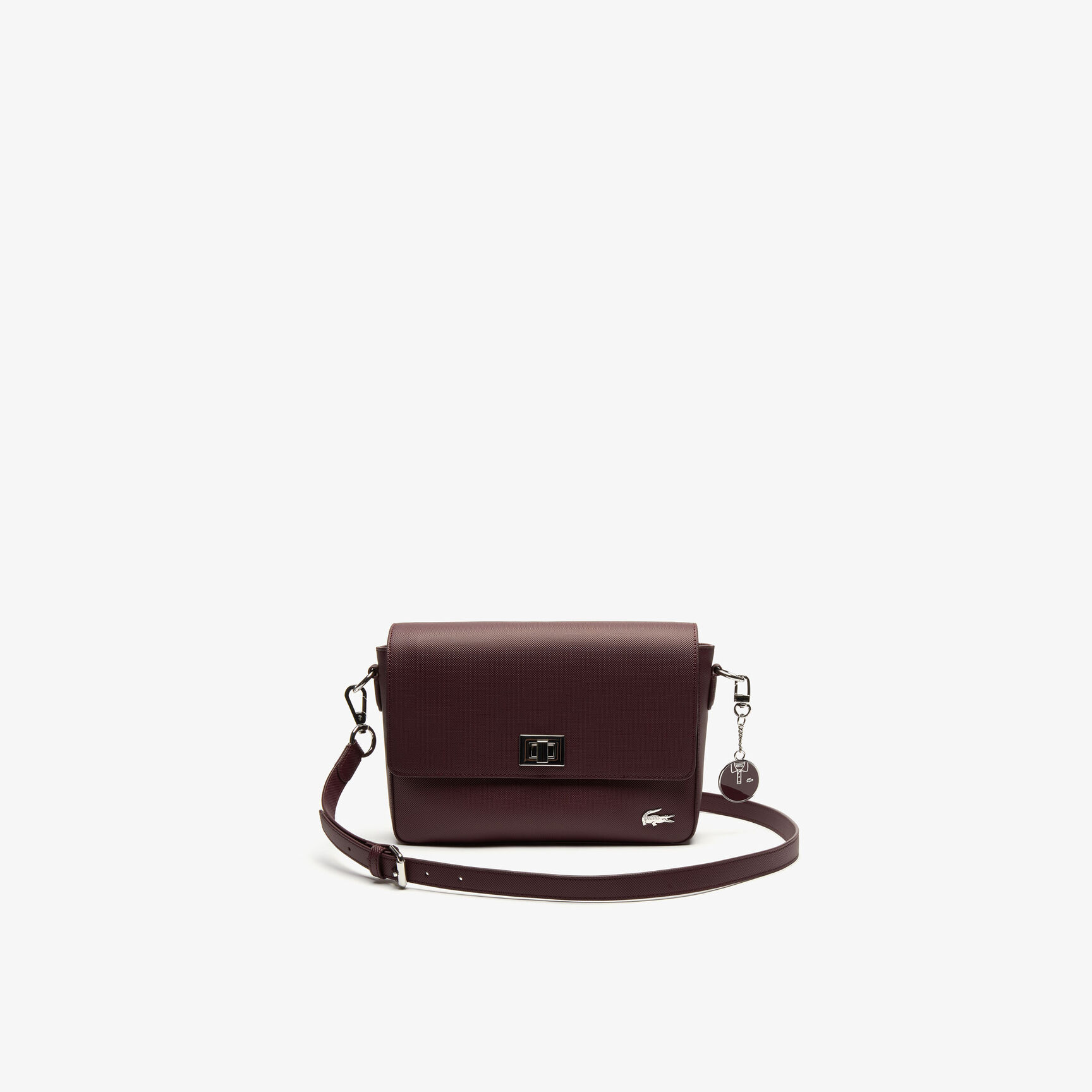 حقيبة كتف بمشبك محيكة من كنفا بيكيه بتصميم كلاسيكي عملي للسيدات من مجموعة Daily Classic