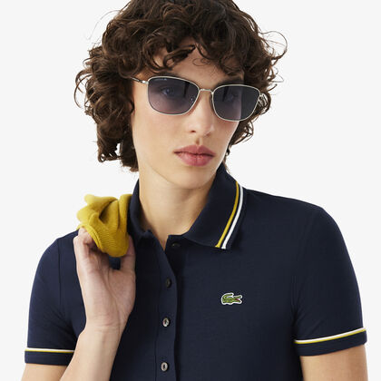 L.12.D Slim Fit Trim Detail Polo Shirt lacoste l 12 d slim fit trim detail polo shirt