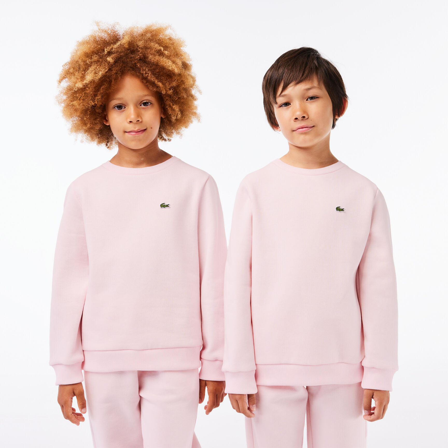 هودي فلانيل قطن مقسم بألوان للأطفال Kids' Lacoste Organic Cotton Flannel Sweatshirt - SJ5284-00-T03