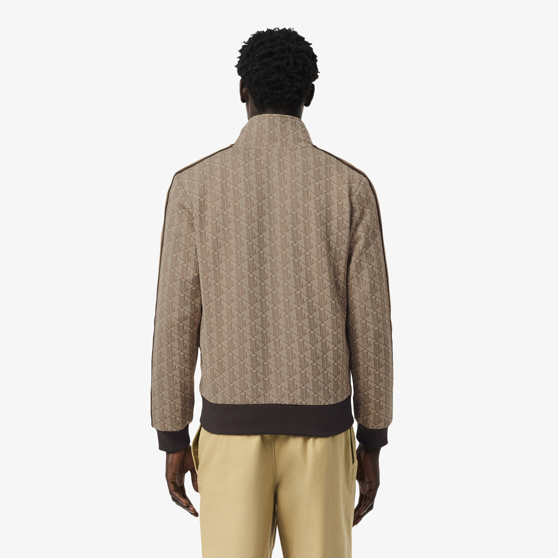 Paris Zip-Up Jacquard Track Jacket lacoste paris zip up jacquard track jacket