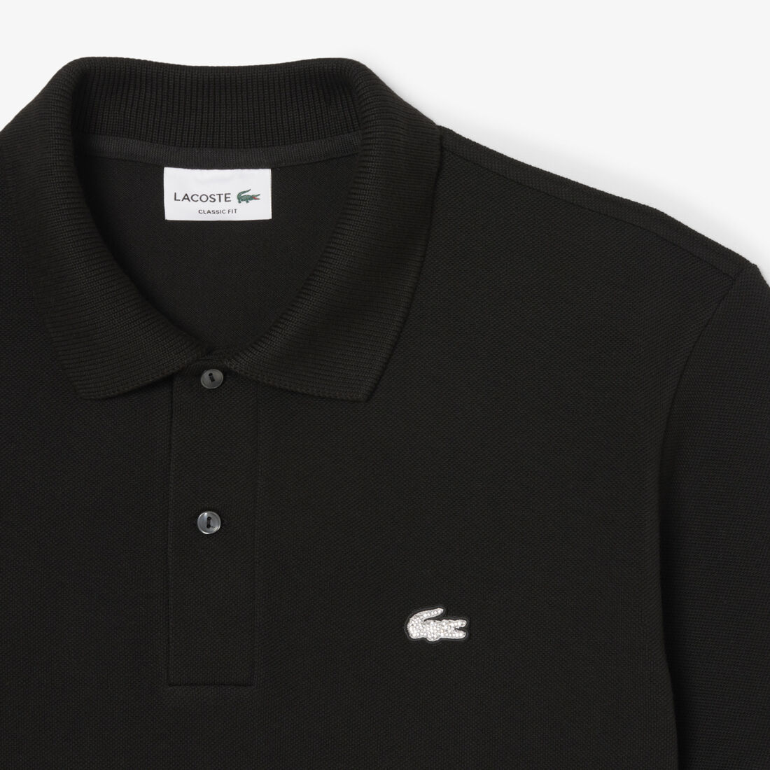 Classic Fit Diamante Crocodile Pique Polo Shirt Classic Fit Diamante Crocodile Pique Polo Shirt - PH6884-00-031