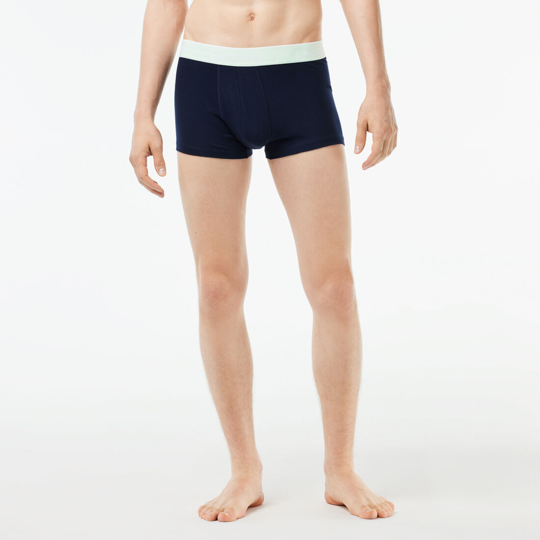 Pack Of 3 Navy Casual Trunks With Contrasting Waistband Pack Of 3 Navy Casual Trunks With Contrasting Waistband - 5H3401-00-KI0