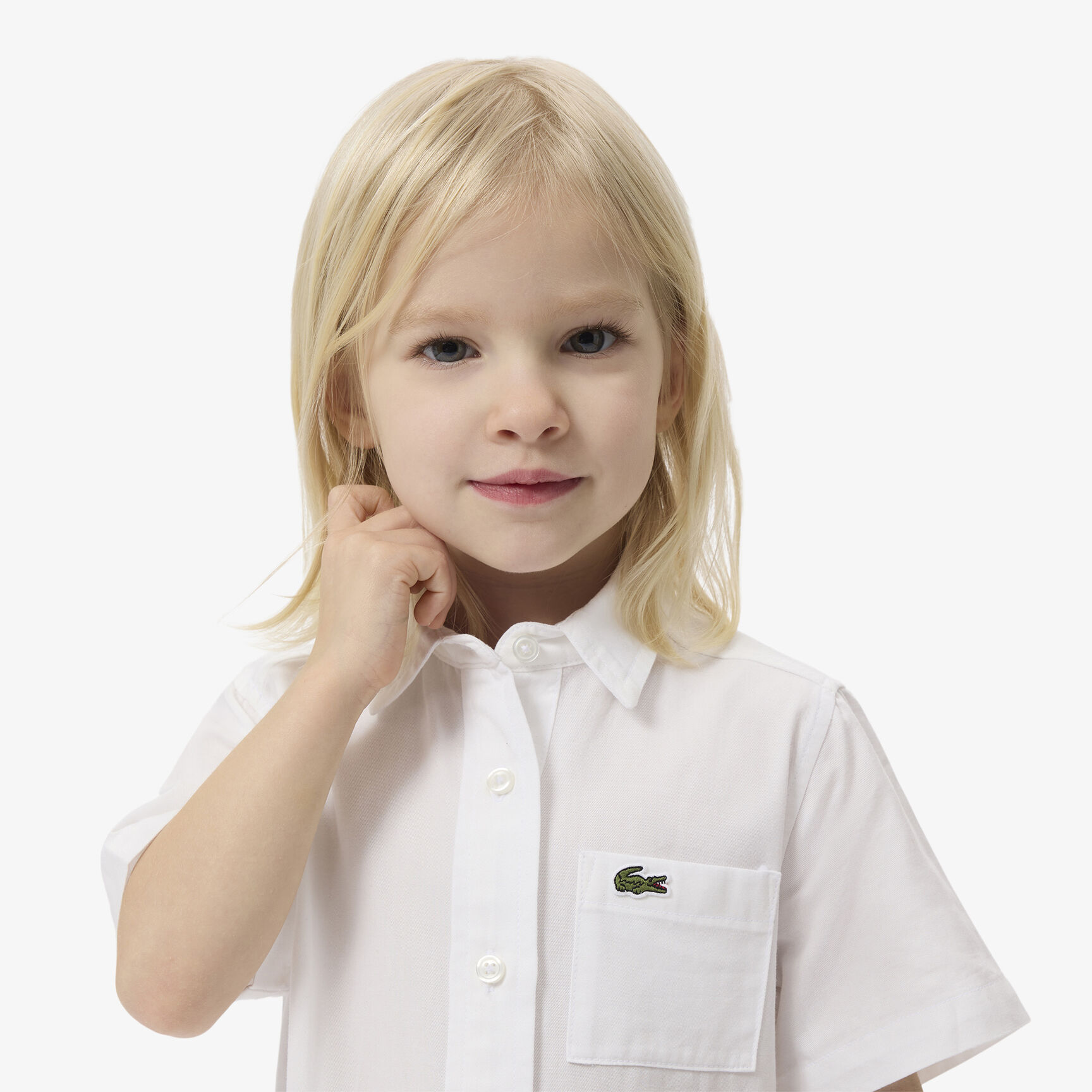 Poplin Pleat Skirt Shirt Dress - EJ6610-00-70V