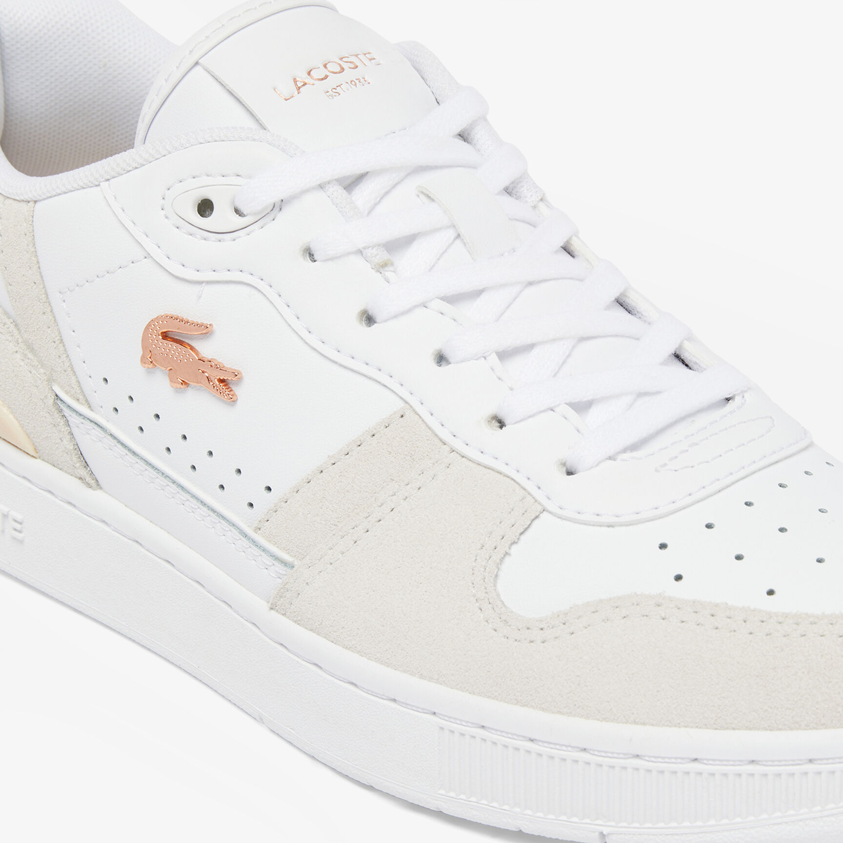 Women's T-Clip Set Leather Sneakers - 48SFA0043-1Y9