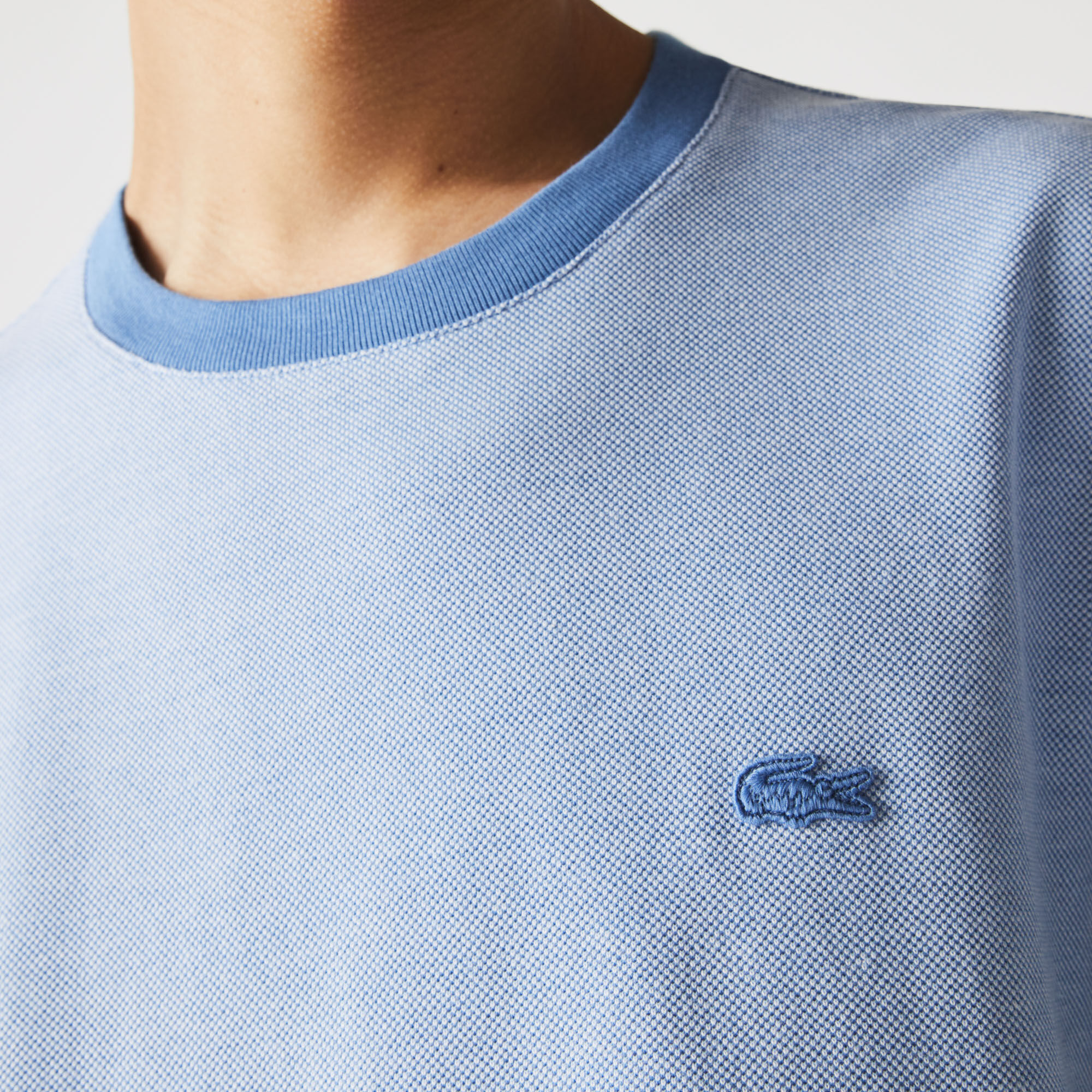 Men’s Crew Neck Textured Cotton T-shirt