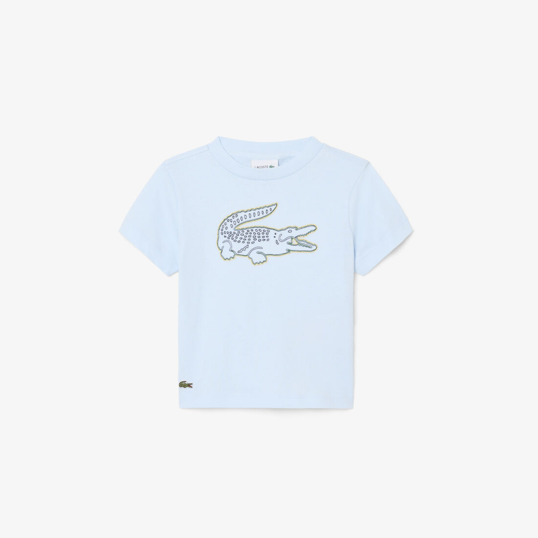 Crocodile Embroidery Cotton T-shirt - TJ0987-00-T01