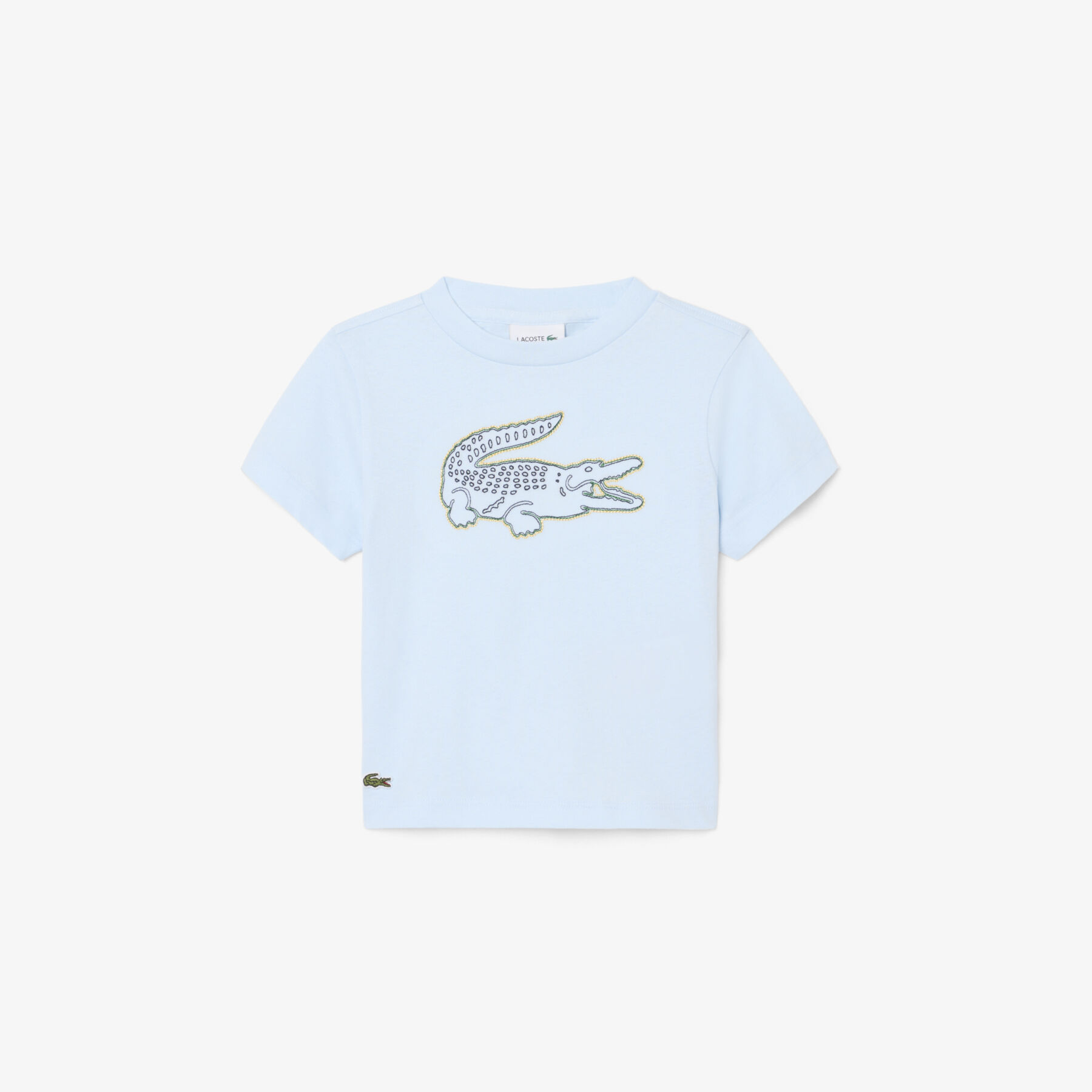 Crocodile Embroidery Cotton T-shirt - TJ0987-00-T01