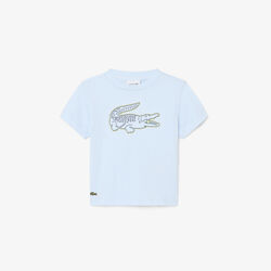 Crocodile Embroidery Cotton T-shirt