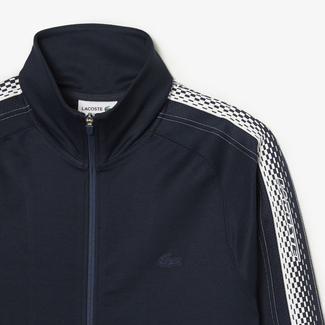 سويت شيرت لاكوست بيكيه بياقة عالية وسحّاب للرجال سويت شيرت لاكوست بيكيه بياقة عالية وسحّاب للرجال